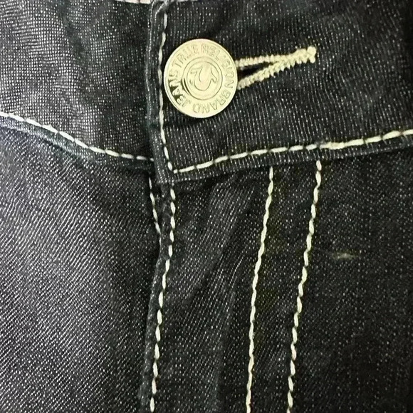 177. True Religion Becky Jeans 31 Bootcut Low Rise Dark Wash 5 Pocket - Picture 5 of 8